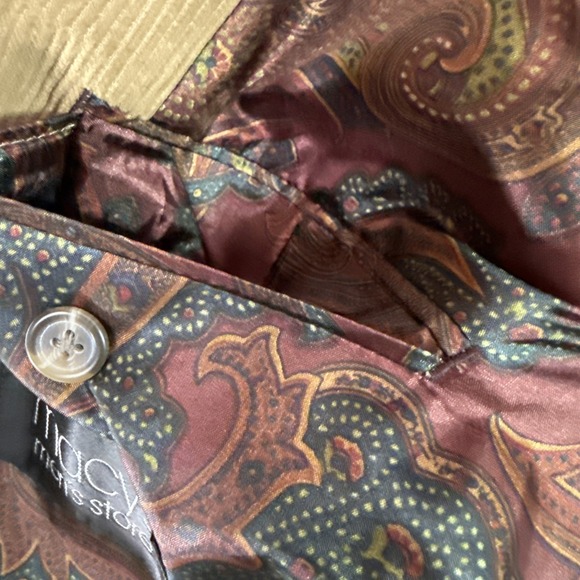 Lauren Ralph Lauren Corduroy Blazer Mens 42L LONG Sport Coat Paisley Lined - Picture 10 of 15